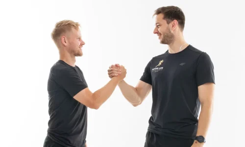 Trening z dwójką ćwiczących